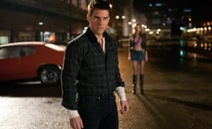 Tom Cruise in a film still from Jack Reacher