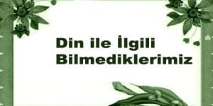 Din ile İlgili Bilmediklerimiz