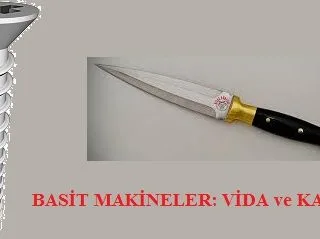 Basit Makineler: Vida ve Kama