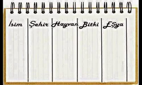 İsim Şehir Oyunu Nasıl Oynanır -kimdir, nedir, iyi mi böyle de