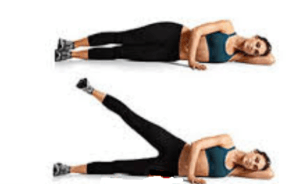 Yan yatarak sol ve sağ bacak açma hareketi