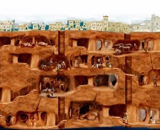 Kapadokya’da Bulunan Derinkuyu Yeraltı Şehri Hakkında İlginç Bilgiler